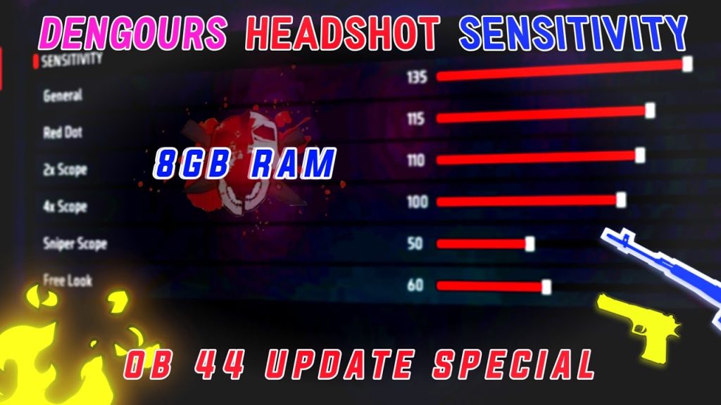 free fire max sensitivity settings with gyro Free Fire Max red dot sensitivity slider 85