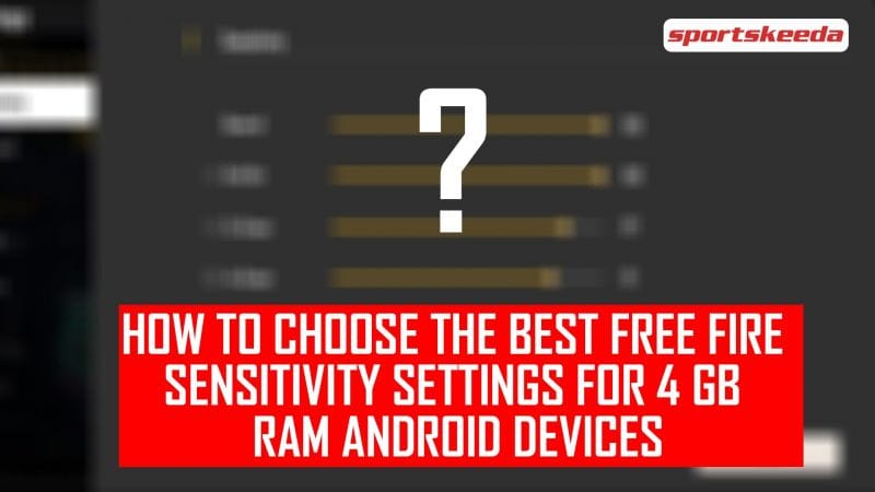 free fire sensitivity settings for 4gb ram Free Fire gyroscope sensitivity settings on Android