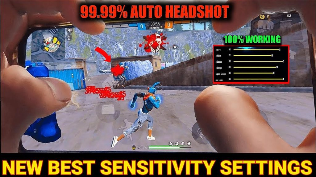 free fire sensitivity settings for auto headshot Free Fire settings menu default sensitivity
