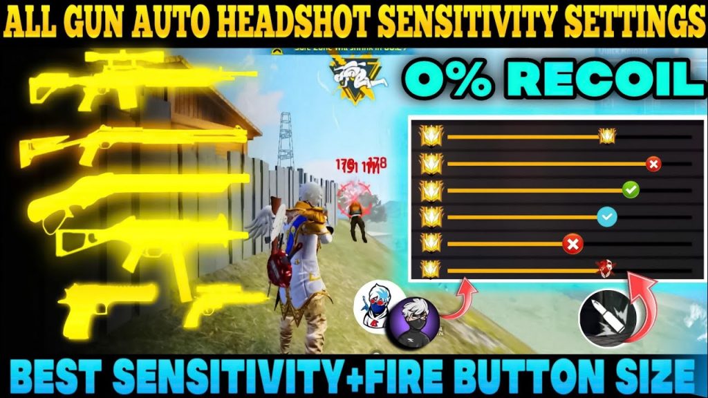 free fire sensitivity settings for auto headshot iphone Free Fire red dot sensitivity scope settings