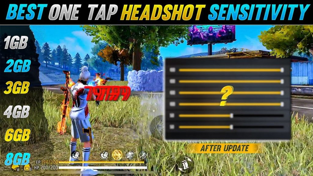 free fire sensitivity settings for auto headshot tablets Free Fire red dot sensitivity slider tablet