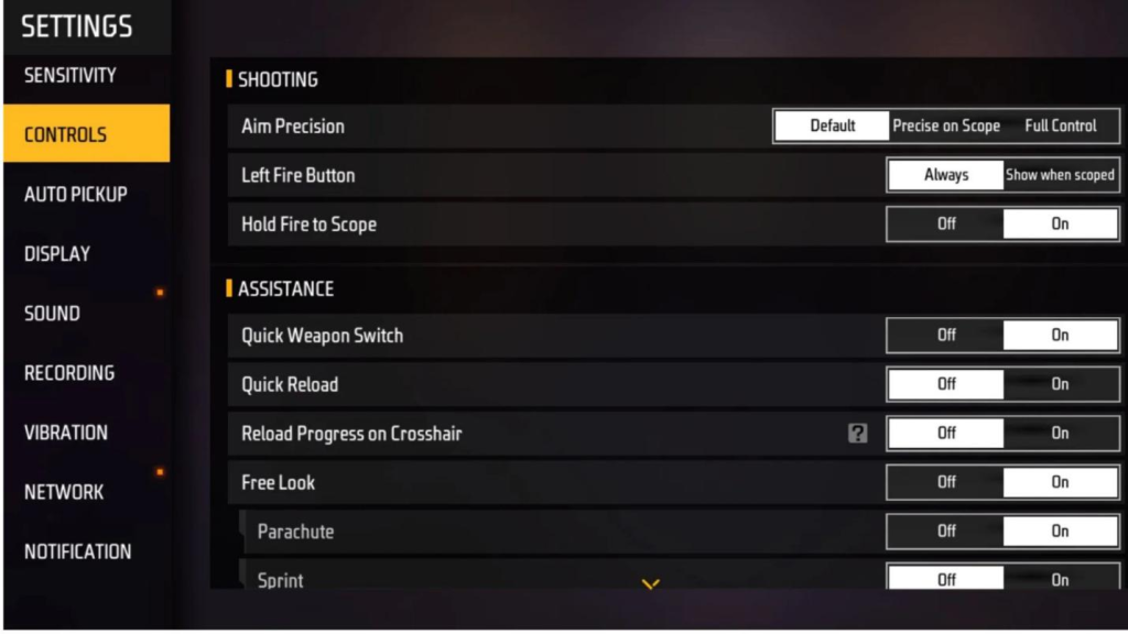 free fire sensitivity settings for camera control Free Fire drag aim headshot on training dummy