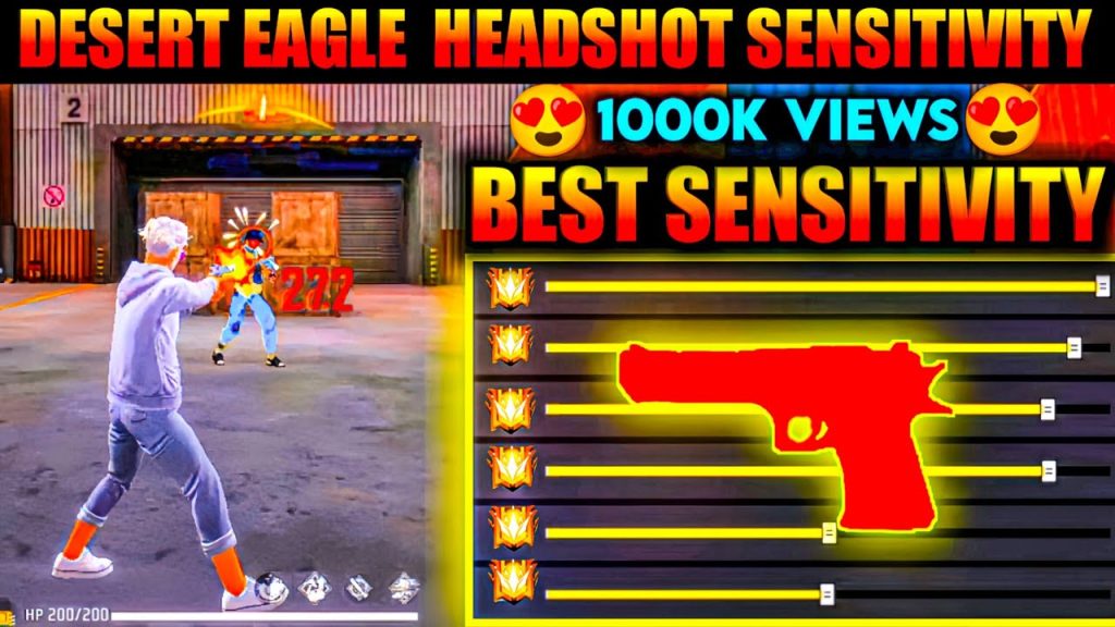 free fire sensitivity settings for desert eagle Free Fire Desert Eagle one tap headshot gameplay