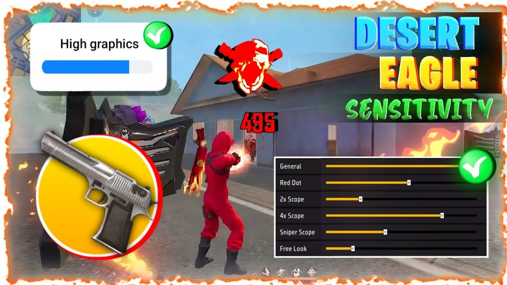free fire sensitivity settings for desert eagle Free Fire Training Ground Desert Eagle target practice