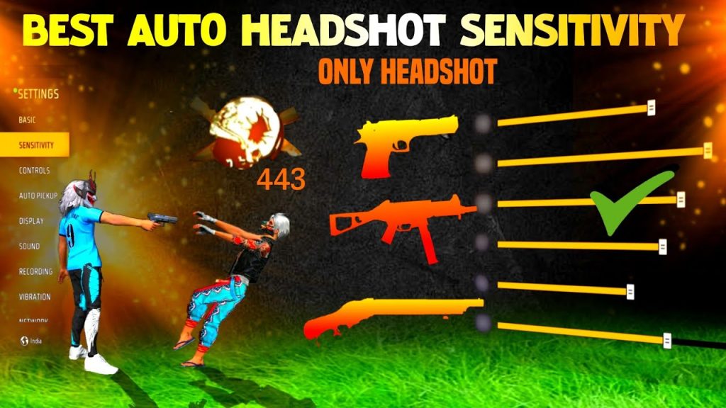 free fire sensitivity settings for headshot only Free Fire scope sensitivity sliders red dot 2x