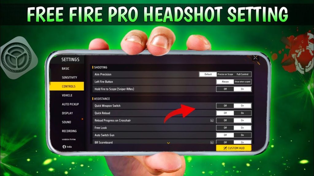 free fire sensitivity settings for headshot only Free Fire training mode headshot practice bot