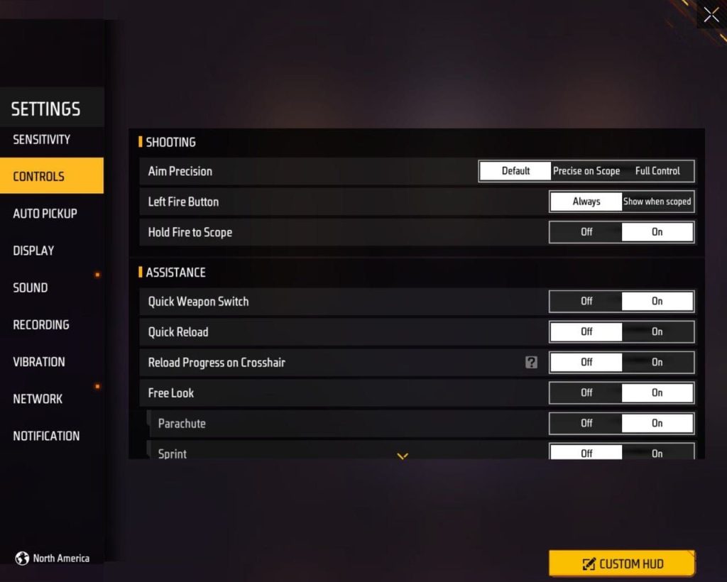 free fire sensitivity settings for pro players Free Fire pro player adjusting sensitivity sliders on phone screen