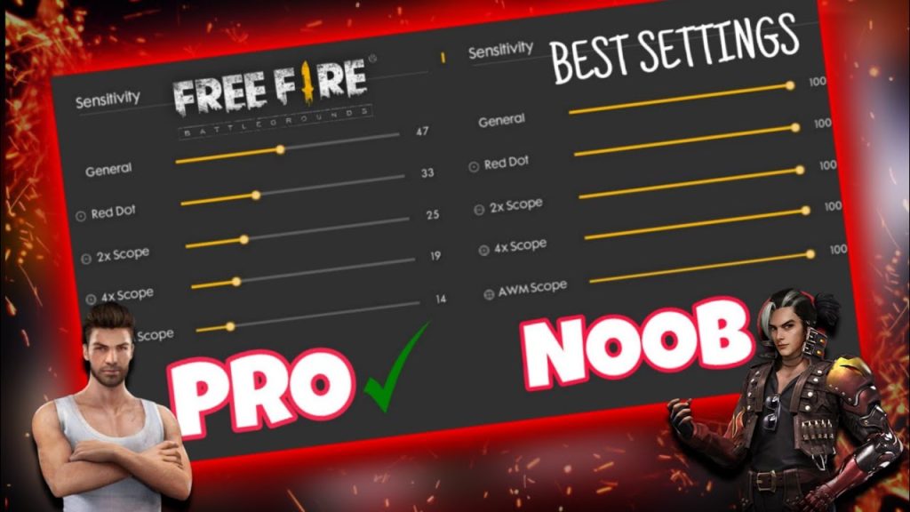 free fire sensitivity settings for recoil control Free Fire sensitivity settings menu reset button