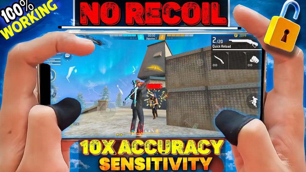 free fire sensitivity settings for recoil spray Free Fire Clash Squad gameplay recoil spray