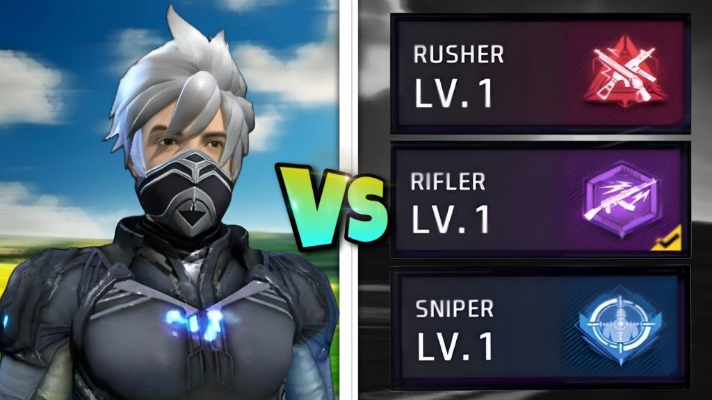 free fire sensitivity settings in india Free Fire gameplay showing aggressive rusher vs anchor sniper playstyle