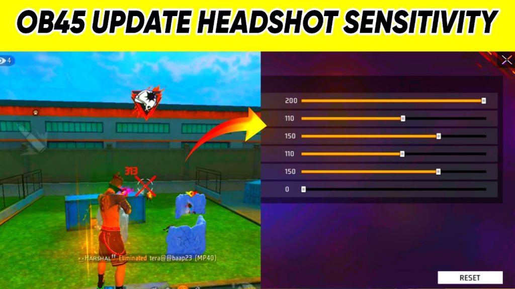 free fire sensitivity settings latest patch Free Fire per scope sensitivity settings screen