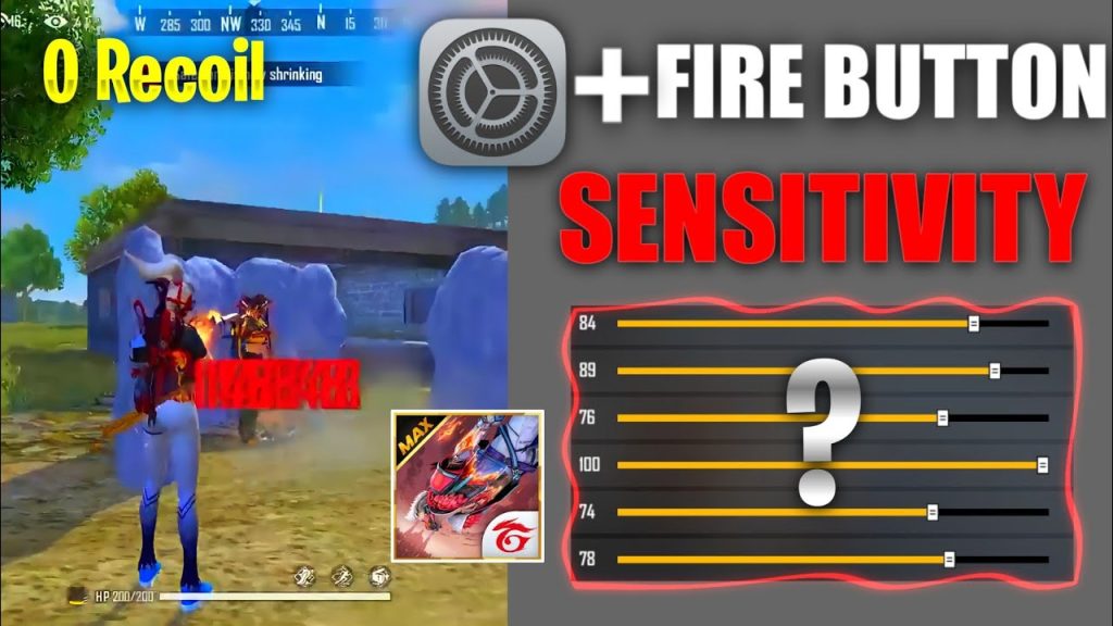 free fire sensitivity settings no recoil Free Fire training ground spray pattern on wall