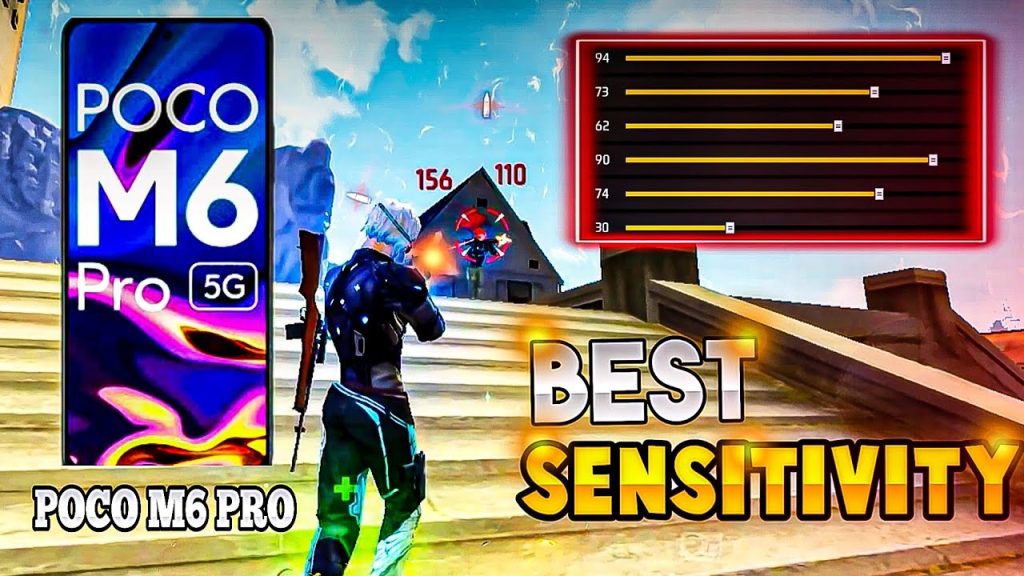 free fire sensitivity settings poco Free Fire general sensitivity slider set to 90