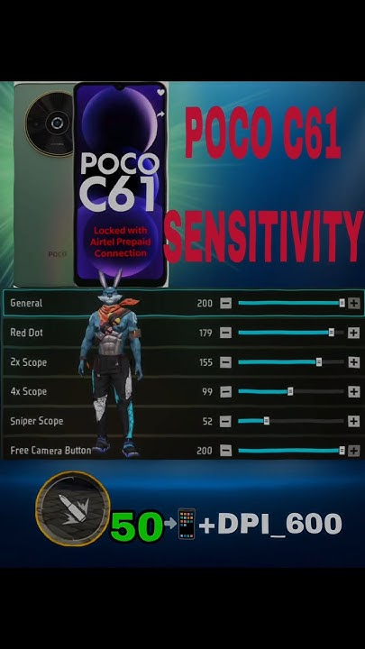 free fire sensitivity settings poco Free Fire sensitivity tab with sliders Poco