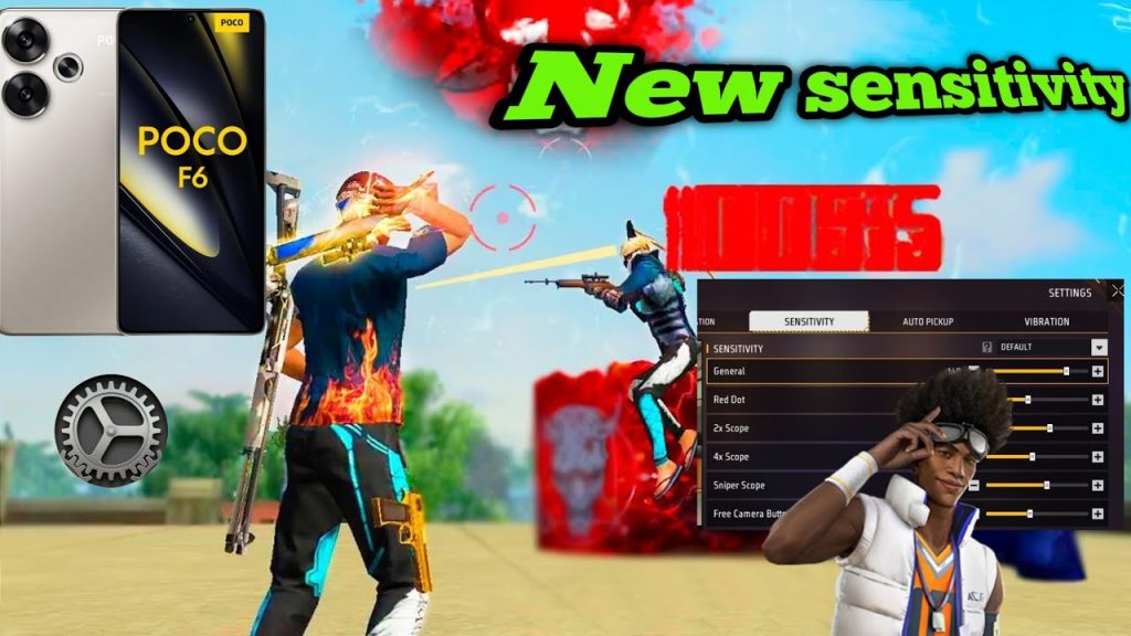 free fire sensitivity settings poco Free Fire settings menu screenshot Poco phone