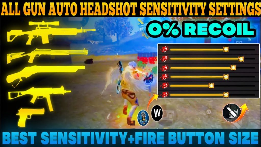 free fire sensitivity settings shotgun recoil Free Fire general sensitivity slider