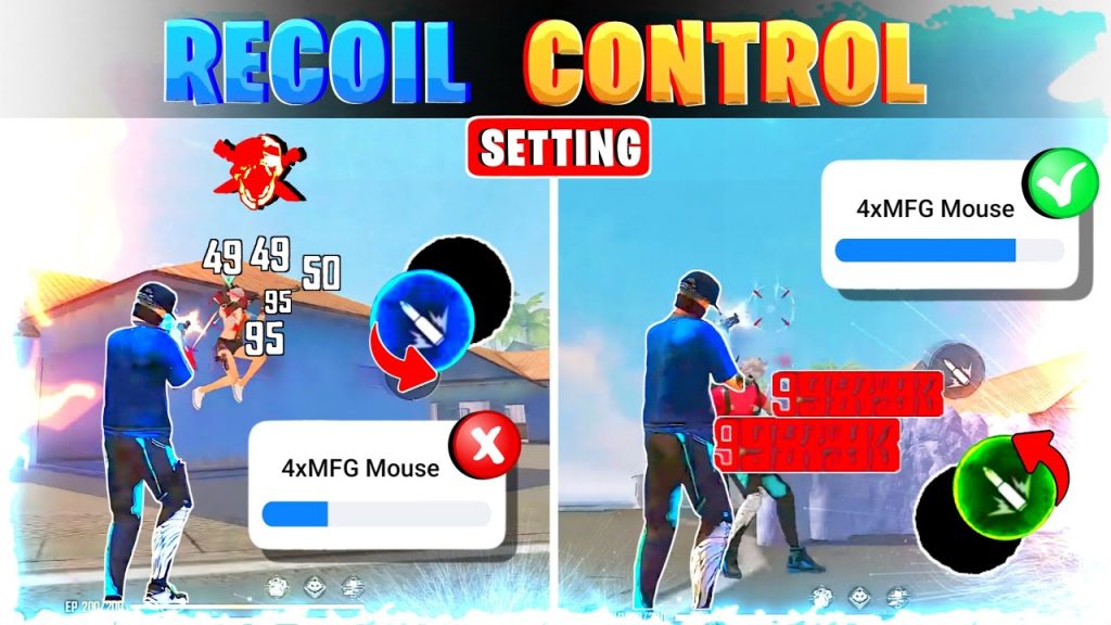 free fire sensitivity settings smooth recoil Free Fire training ground testing recoil