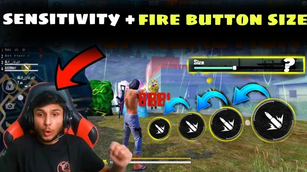 free fire sensitivity settings tested on android Free Fire fire button settings Android size position