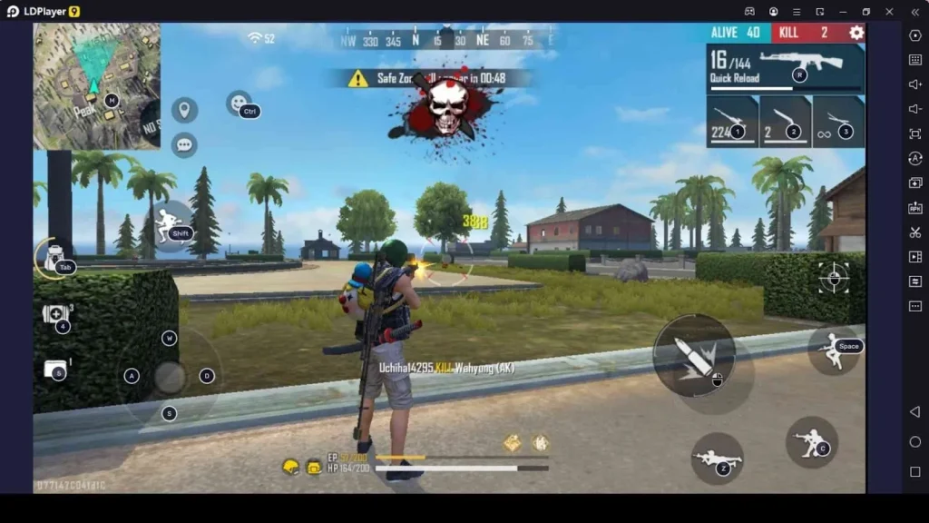 free fire sensitivity settings tester Free Fire gameplay aiming in match classic mode