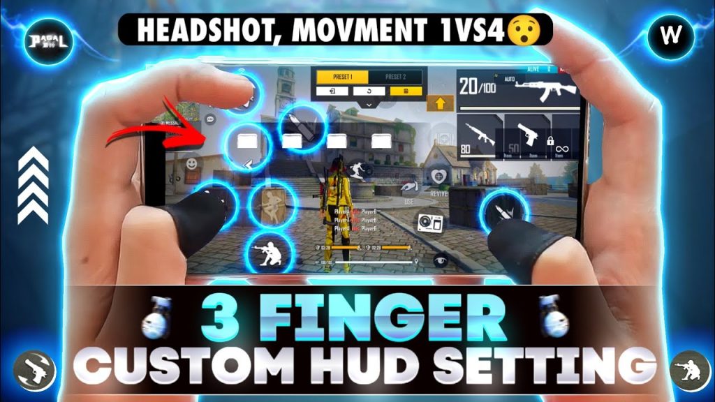free fire sensitivity settings with 3 finger claw Free Fire gyroscope sensitivity settings enabled