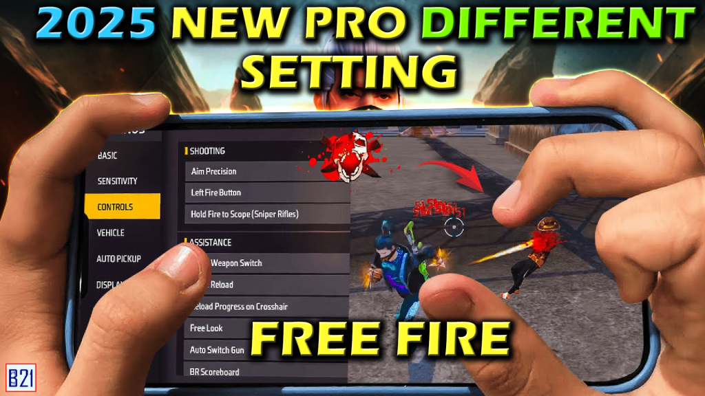 free fire sensitivity settings with gaming mode Free Fire gaming mode settings on phone screenshot