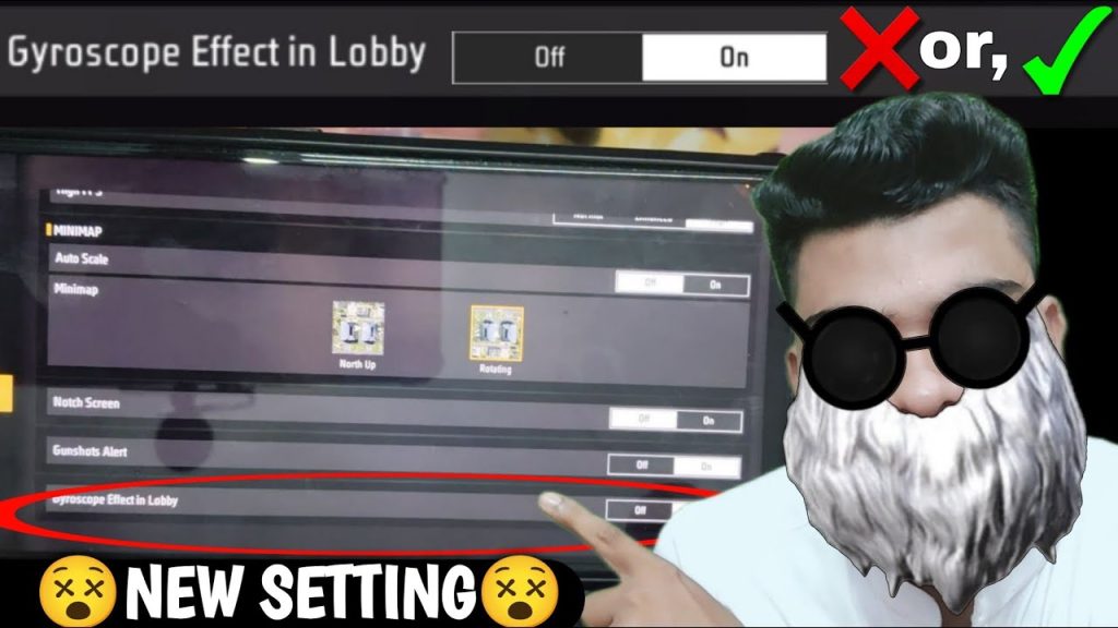 free fire sensitivity settings with gyro Free Fire gyroscope calibration screen