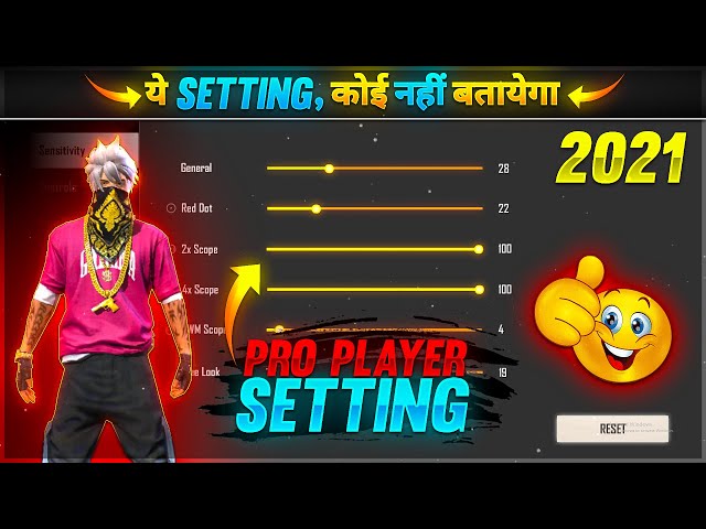 free fire sensitivity settings with gyro Free Fire training ground gyro aim