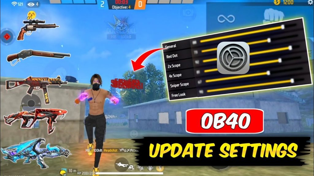 free fire sensitivity settings zero recoil Free Fire General sensitivity slider value 85