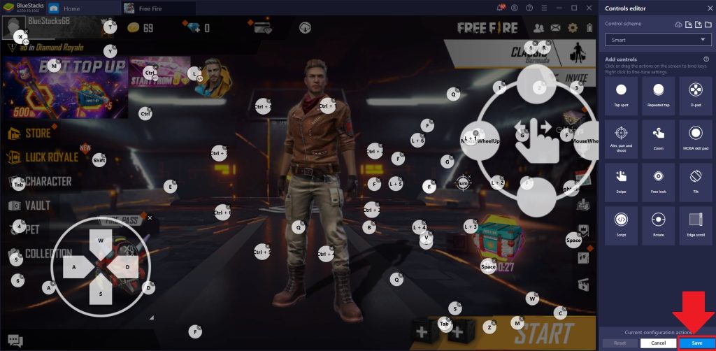 how to set free fire sensitivity settings Free Fire settings menu icon on lobby screen