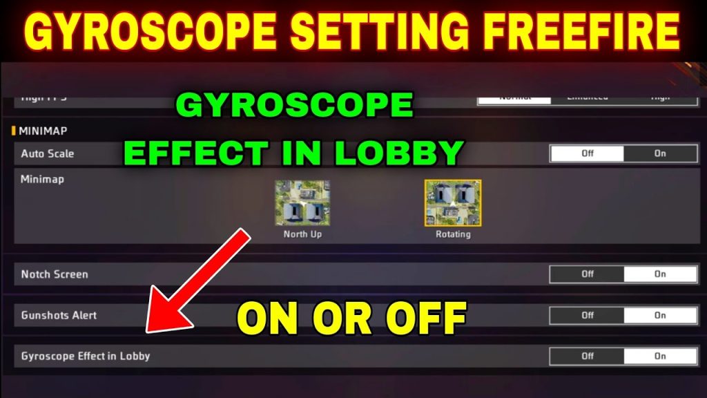 latest free fire sensitivity settings for clash squad Free Fire gyroscope settings enabled screenshot