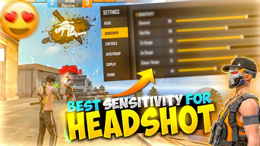 latest free fire sensitivity settings for headshot Free Fire sensitivity values entered on screen